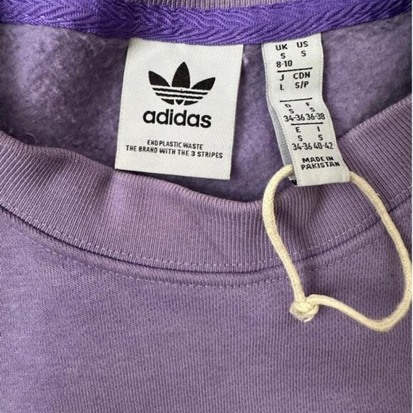 Adidas Originals Trefoil sweater in a soft lavender shade like new - Picture 4 of 8